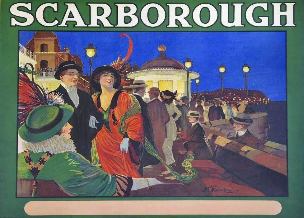 Vintage Travel England 'Scarborough with North Eatern Railway', 1910, Reproduction Vintage Travel Poster