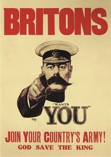 Briton Needs You WW1 Propaganda War Wall Art Poster Print | wall art poster – printed in Yorkshire