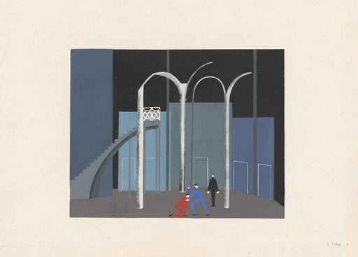 Alexandra Exter 'Othello, Act I', Poland, 1927, Reproduction 250gsm A4 & A3 Vintage Shakespeare Ballet Poster Print wall art poster – printed in Yorkshire