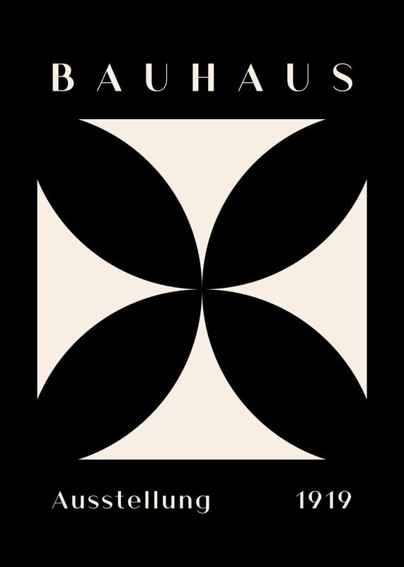 Bauhaus Style Print No. 26 Geometric Abstract Wall Art Poster Modern Minimalist Decor for Home, Office or Studio Framed or Unframed wall art poster – printed in Yorkshire
