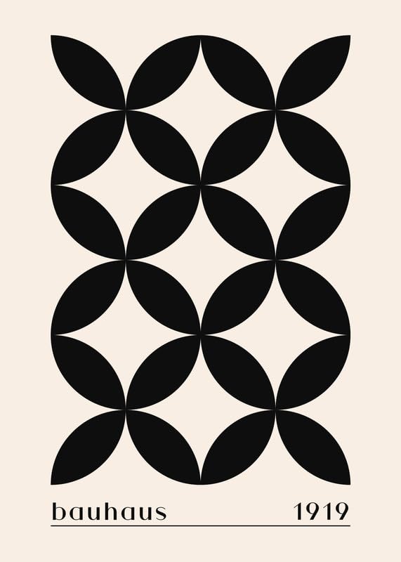 Bauhaus Style Print No. 31 Geometric Abstract Wall Art Poster Modern Minimalist Decor for Home, Office or Studio Framed or Unframed wall art poster – printed in Yorkshire