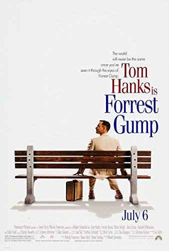 Forrest Gump Art Film Movie Poster Print Tom Hanks Retro VintageÊWall Art wall art poster – printed in Yorkshire