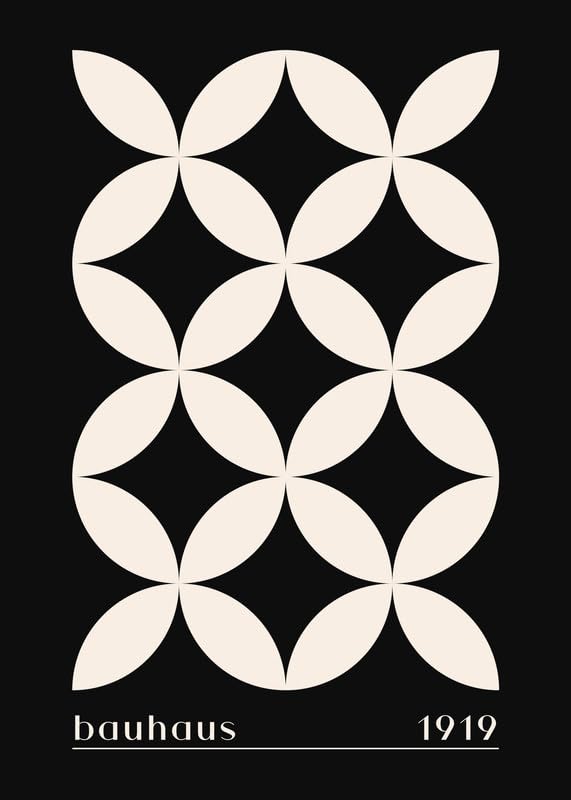 Bauhaus Style Print No. 30 Geometric Abstract Wall Art Poster Modern Minimalist Decor for Home, Office or Studio Framed or Unframed wall art poster – printed in Yorkshire