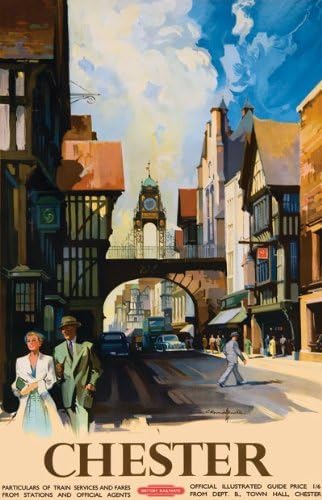Vintage Chester British Railways Travel Poster Wall Art Print | wall art poster – printed in Yorkshire