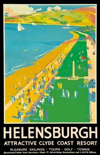 Vintage Helensburgh Clyde Coast LNER Railway Travel Poster Wall Art Print | wall art poster – printed in Yorkshire