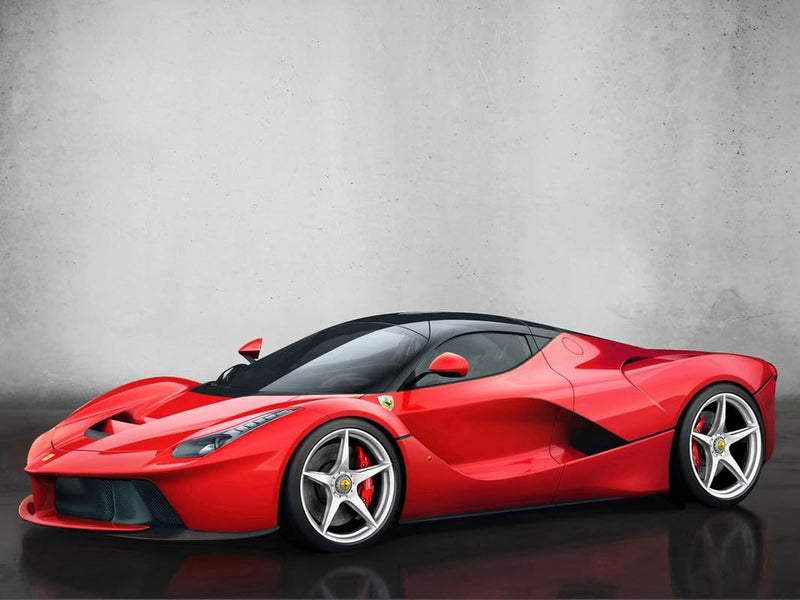 Ferrari LaFerrari Hybrid Red Sports Super Car Wall Art Poster Print available framed or unframed wall art poster – printed in Yorkshire