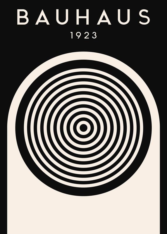 Bauhaus Style Print No. 47 Geometric Abstract Wall Art Poster Modern Minimalist Decor for Home, Office or Studio Framed or Unframed wall art poster – printed in Yorkshire