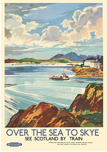 Vintage Railway Poster Wall Art A3 & A4 St Ives Cornwall Retro Travel Tourism Advert Print wall art poster – printed in Yorkshire