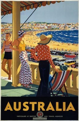 Vintage 1930's Australia Australian Travel Poster Wall Art A3 & A4 Re-Print wall art poster – printed in Yorkshire
