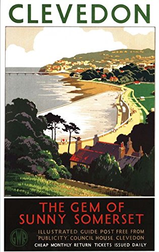 Vintage GWR Clevedon Somerset Railway Poster Wall Art A3 & A4 A3 Print wall art poster – printed in Yorkshire