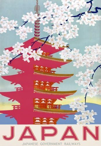 Vintage Japan Japanese Railway Travel Poster Wall Art Print | wall art poster – printed in Yorkshire