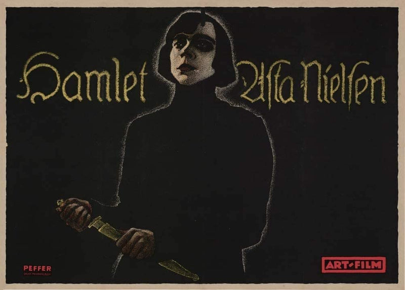 RPW Roystone Print Works Vintage Film and Theatre 'Shakespeare's Hamlet', Germany, 1920, Reproduction 250gsm A4 & A3 Vintage Shakespeare Poster wall art poster – printed in Yorkshire