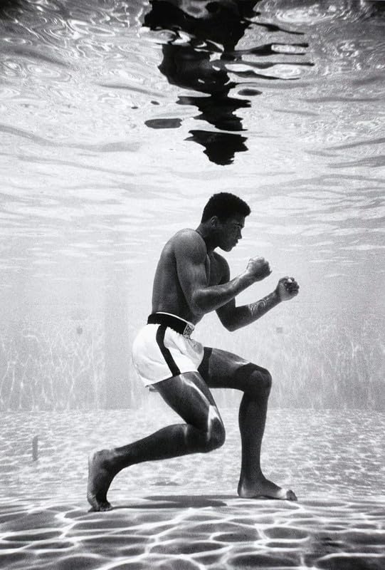 Funky Print Muhammad Ali Underwater Photo Poster Gym Boxing Wall Art wall art poster – printed in Yorkshire
