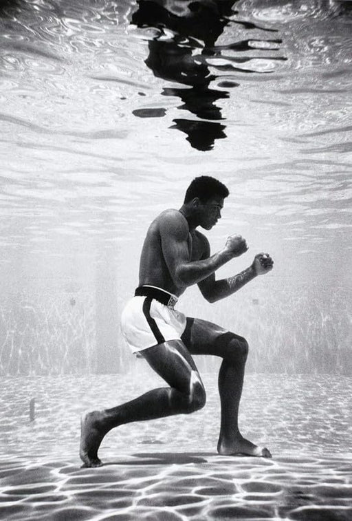 Funky Print Muhammad Ali Underwater Photo Poster Gym Boxing Wall Art wall art poster – printed in Yorkshire