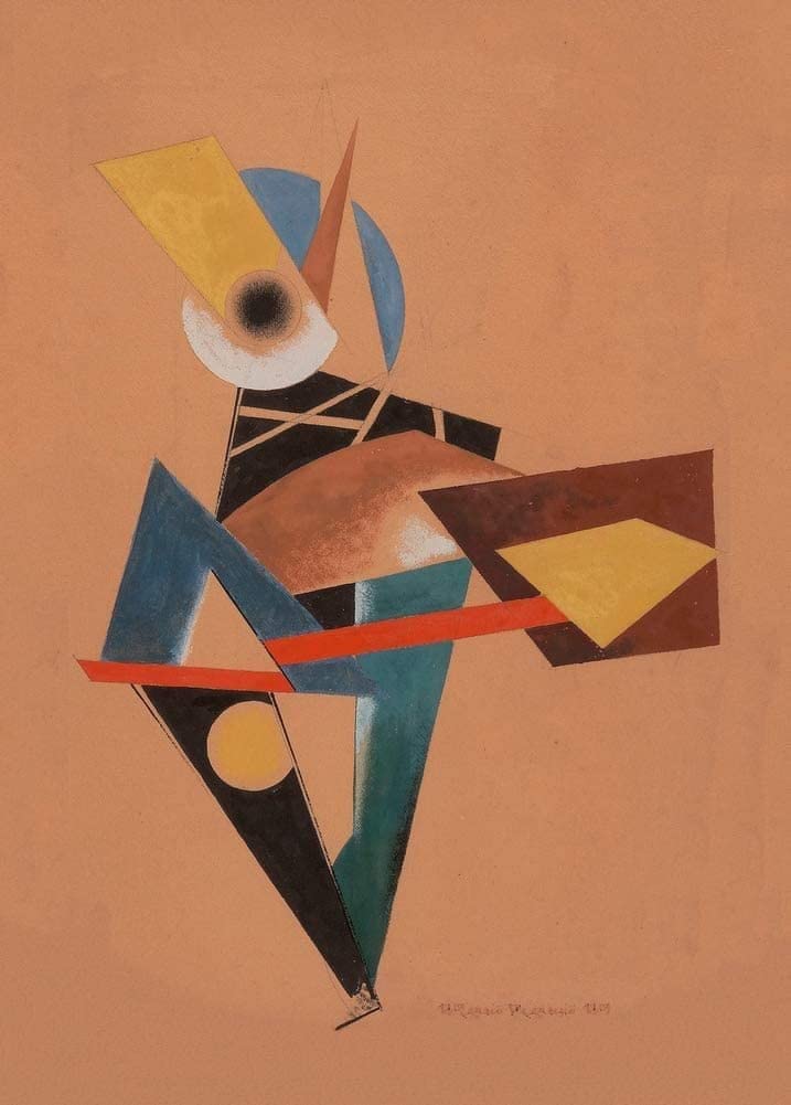 Alexander Rodchenko 'The Clown', Russia, 1919, Reproduction 250gsm Vintage Russian Constructivism Poster Print wall art poster – printed in Yorkshire