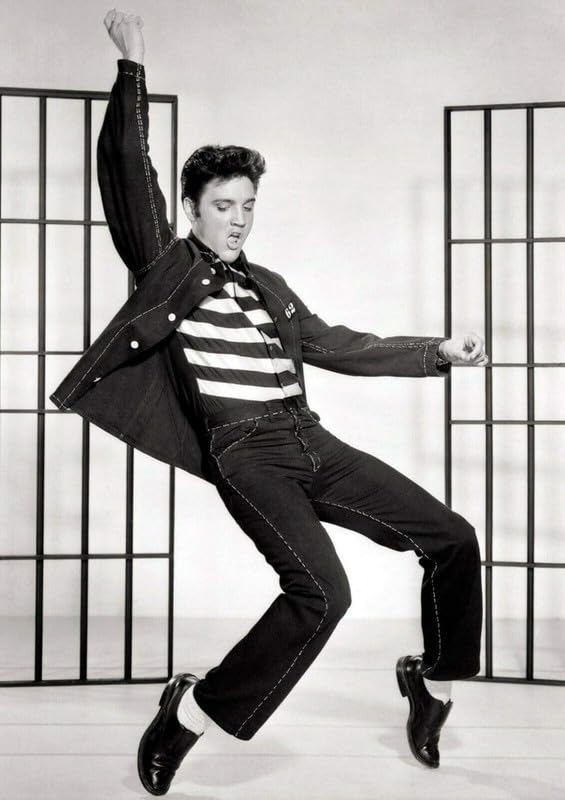 Funky Print Elvis Presley Dancing Jailhouse Rock Wall Art Poster wall art poster – printed in Yorkshire
