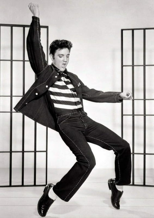 Funky Print Elvis Presley Dancing Jailhouse Rock Wall Art Poster wall art poster – printed in Yorkshire