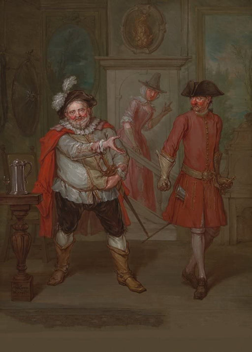 RPW Roystone Print Works Vintage Film and Theatre 'Shakespeare. A Scene from Henry IV,' England, 1746, Marcellus Laroon The Younger, Reproduction 250gsm A4 & A3 Vintage Shakespeare Poster wall art poster – printed in Yorkshire