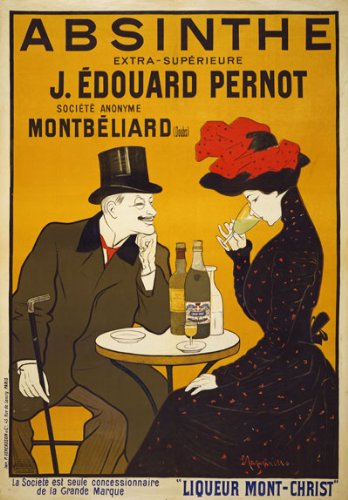 Vintage 1900's French Absinthe Liqueur Drinks Advertisement Poster Wall Art Print | wall art poster – printed in Yorkshire