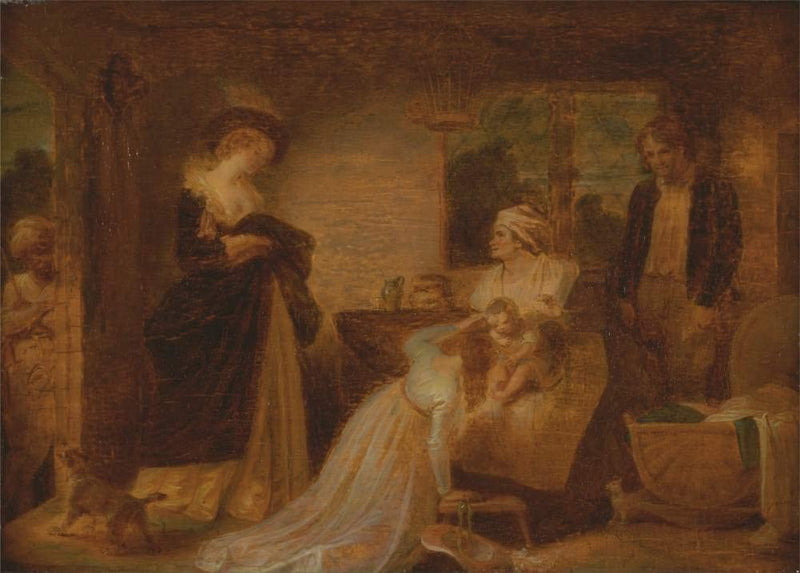 Vintage Film and Theatre 'Shakespeare. As You Like it. The Infant. The Seven Ages of Man', England, 1798-1801, Robert Smirke, Reproduction 250gsm A4 & A3 Vintage Shakespeare Poster wall art poster – printed in Yorkshire