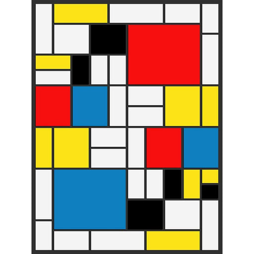 Mondrian Abstract Cubes Squares Old Master Painting Art Print Poster Wall DŽcor A4 and A3 wall art poster – printed in Yorkshire