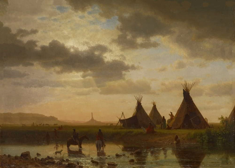 Albert Bierstadt 'Valley of The Yosemite, Detail', Germany, 1864, Reproduction 250gsm A4 & A3 Classic Art Poster Print wall art poster – printed in Yorkshire