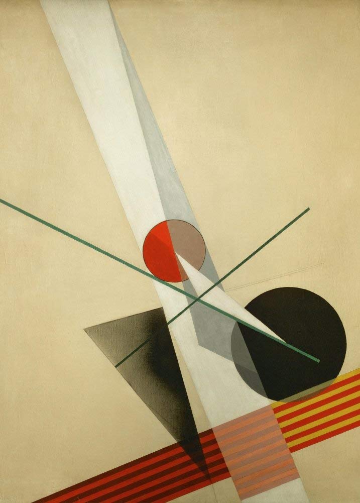 RPW Roystone Print Works Laszlo Moholy-Nagy 'Composition A XXI, Detail', from 1925, Reproduction 250gsm Gloss A4 & A3 Vintage Classic Bauhaus Constructivism Poster wall art poster – printed in Yorkshire