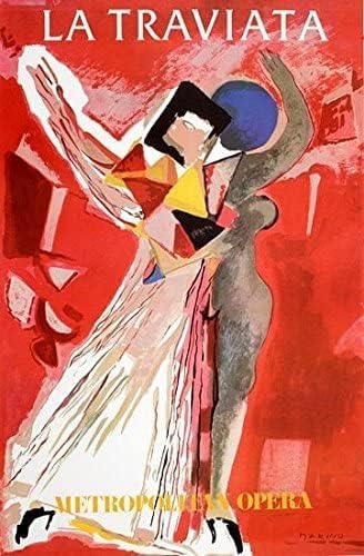 Vintage La Traviata Metropolitan Opera Poster A3 Print Wall Art Poster wall art poster – printed in Yorkshire