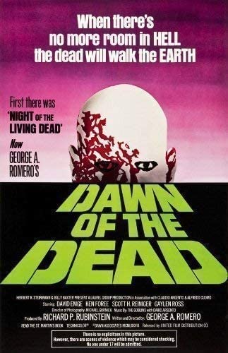 DAWN OF THE DEAD... Classic Horror Movie Poster A1 A2 A3 A4 Sizes wall art poster – printed in Yorkshire