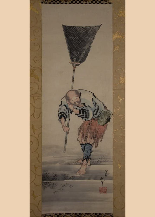 RPW Roystone Print Works Hokusai 'Fisherman', Japan, 18-19th Century, Reproduction gloss A4 & A3 Ukiyo-e Classic Art Poster wall art poster – printed in Yorkshire