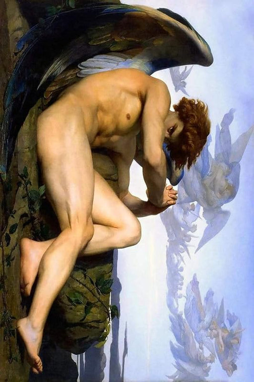 Vintage Fallen Angel Alexandre Cabanel Paint 1847 Wall Art Photo Picture Print Poster wall art poster – printed in Yorkshire