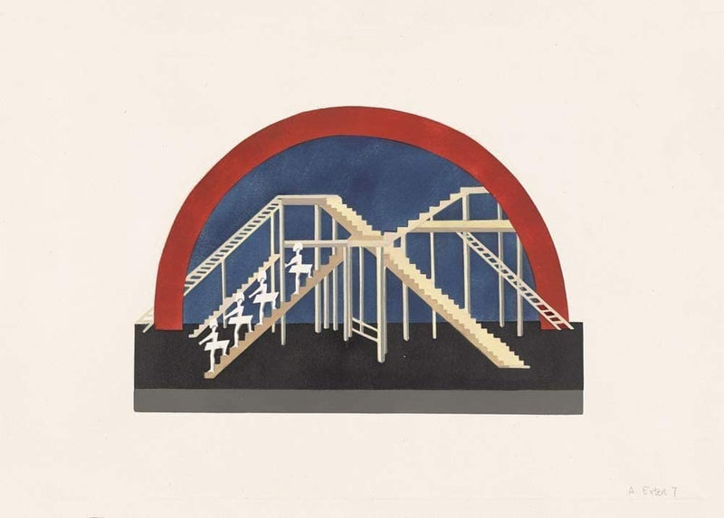 Alexandra Exter 'Operatta', Poland, 1927, Reproduction 250gsm A4 & A3 Vintage Ballet Poster Print wall art poster – printed in Yorkshire