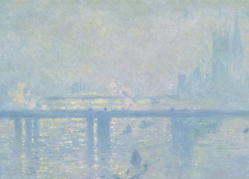 Claude Monet 'Charing Cross Bridge, Detail', France, 1899, Impressionism, Reproduction 250gsm A4 & A3 Vintage Classic Art Poster Print wall art poster – printed in Yorkshire