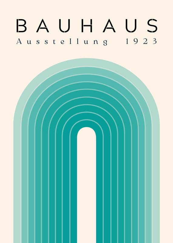 Bauhaus Style Print No. 8 Geometric Abstract Wall Art Poster Modern Minimalist Decor for Home, Office or Studio Framed or Unframed wall art poster – printed in Yorkshire