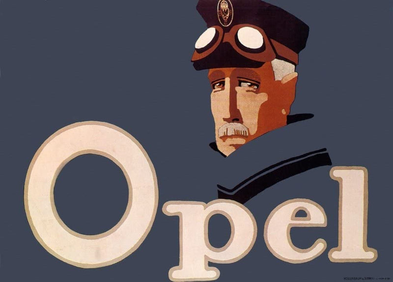 RPW Roystone Print Works Vintage Automobile 'Opel Motors', Germany, 1911, Reproduction 250gsm A4 & A3 Vintage Automobile Poster wall art poster – printed in Yorkshire