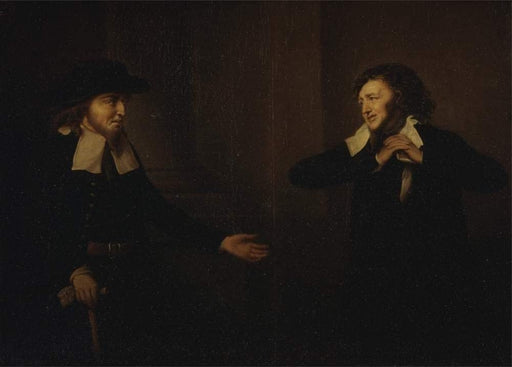 Vintage Film and Theatre 'Shakespeare. The Merchant of Venice. Shylock and Tubal', Ireland, 1767-69, Herbert Stoppelaer, Reproduction 250gsm A4 & A3 Vintage Shakespeare Poster wall art poster – printed in Yorkshire