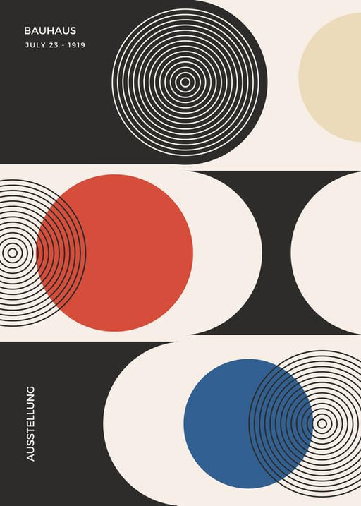 Bauhaus Style Print No. 16 Geometric Abstract Wall Art Poster Modern Minimalist Decor for Home, Office or Studio Framed or Unframed wall art poster – printed in Yorkshire