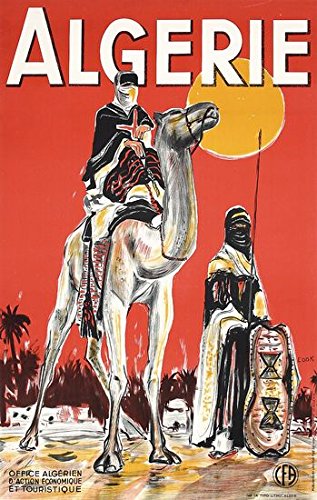 Funky Print Vintage Algeria Tourism Poster Wall Art A3 & A4 wall art poster – printed in Yorkshire