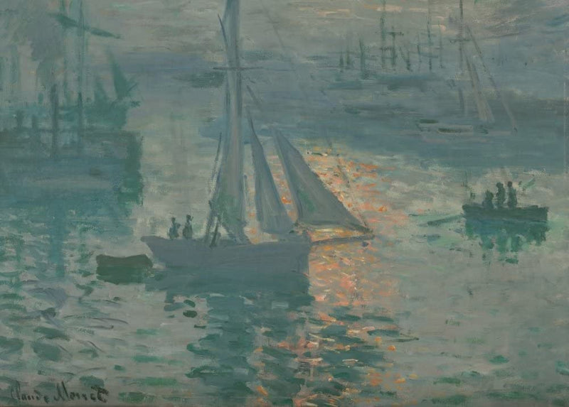 Claude Monet 'Sunrise. Marine, Detail', France, 1873, Impressionism, Reproduction 250gsm A4 & A3 Vintage Classic Art Poster Print wall art poster – printed in Yorkshire