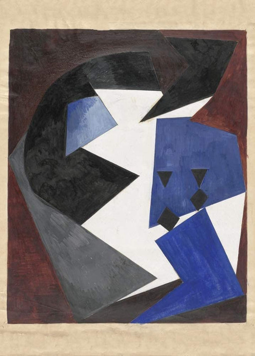 Alexandra Exter 'Composition', Poland, 1916, Reproduction 250gsm A4 & A3 Vintage Ballet Poster Print wall art poster – printed in Yorkshire