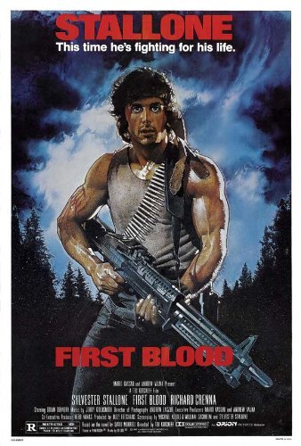 Rambo First Blood A3 movie poster 280gsm gloss print 40 x 30cm 16 x 12 inches wall art poster – printed in Yorkshire