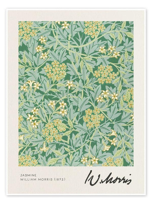 William Morris jasmine Vintage Floral Print Wall Art Poster Arts & Crafts Botanical Flower Home Decor Poster Print wall art poster – printed in Yorkshire