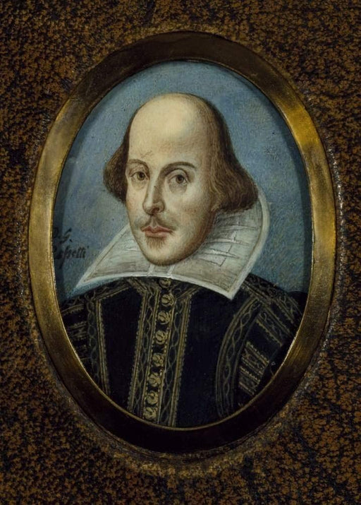 RPW Roystone Print Works Vintage Film and Theatre 'Shakespeare. A Portrait of Shakespeare', England, 1865, Dante Gabriel Rossetti, Reproduction 250gsm A4 & A3 Vintage Shakespeare Poster wall art poster – printed in Yorkshire