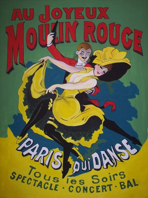 RPW Roystone Print Works Vintage Film and Theatre 'Moulin Rouge', France, 1902, Reproduction 250gsm A4 & A3 Vintage Art Nouveau Poster wall art poster – printed in Yorkshire