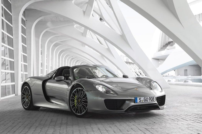 Porsche 918 Spyder Sports Super Car Wall Art Poster Print available framed or unframed wall art poster – printed in Yorkshire