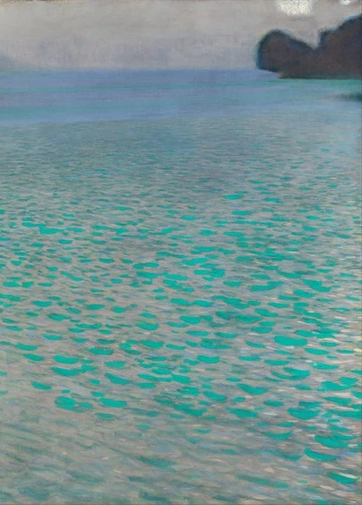 Funky Print Gustav Klimt 'Attersee, Detail', Austria, 1900, Reproduction 200gsm A4 and A3 Vintage Classic Art Poster wall art poster – printed in Yorkshire
