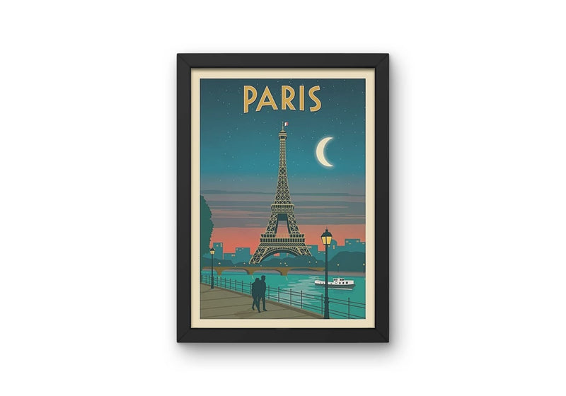 Vinatge Art DŽcor Paris travel Poster Wall Art A3 & A4 Print wall art poster – printed in Yorkshire