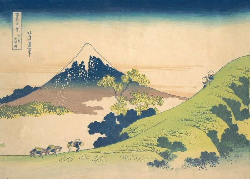 RPW Roystone Print Works Hokusai 'Inume Pass in The Kai Province', Japan, 18-19th Century, Reproduction gloss A4 & A3 Ukiyo-e Classic Art Poster wall art poster – printed in Yorkshire