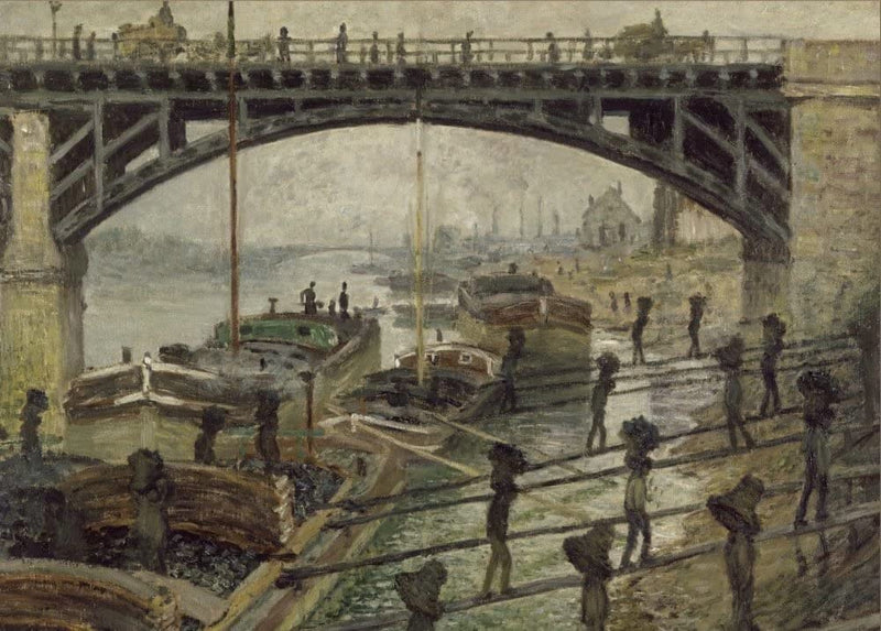 Claude Monet 'The Coalmen, Detail', France, 1875, Impressionism, Reproduction 250gsm A4 & A3 Vintage Classic Art Poster Print wall art poster – printed in Yorkshire