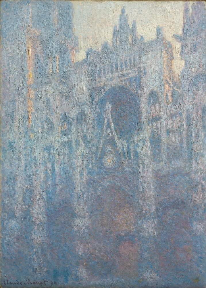 Claude Monet 'The Portal of Rouen Cathedral in Morning Light', France, 1894, Impressionism, Reproduction 250gsm A4 & A3 Vintage Classic Art Poster Print wall art poster – printed in Yorkshire